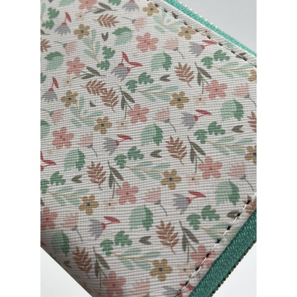 womens wallet teal and White floral print. by Heimish Atlantic Fashion. - Picture 11 of 11